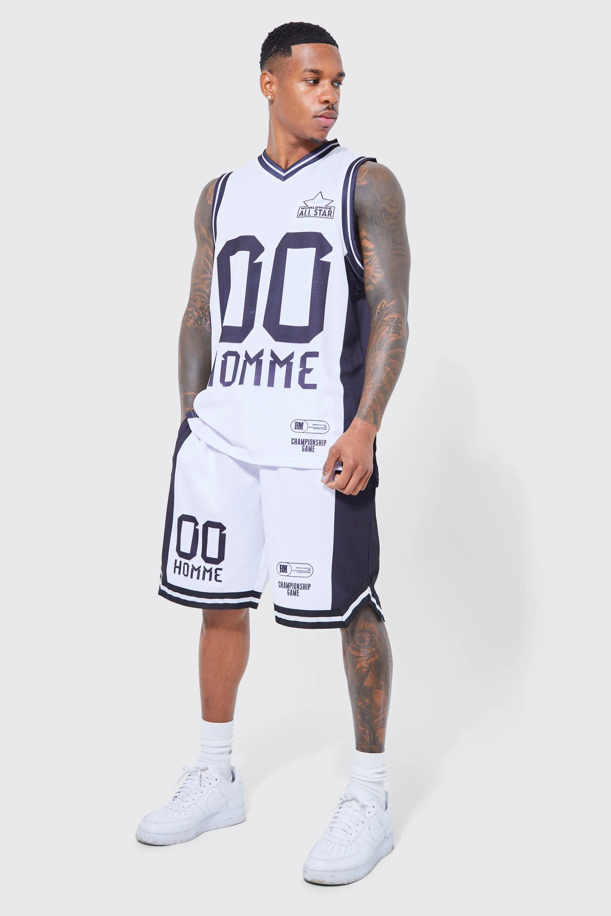 00 Mesh Basketball Vest & Short Set