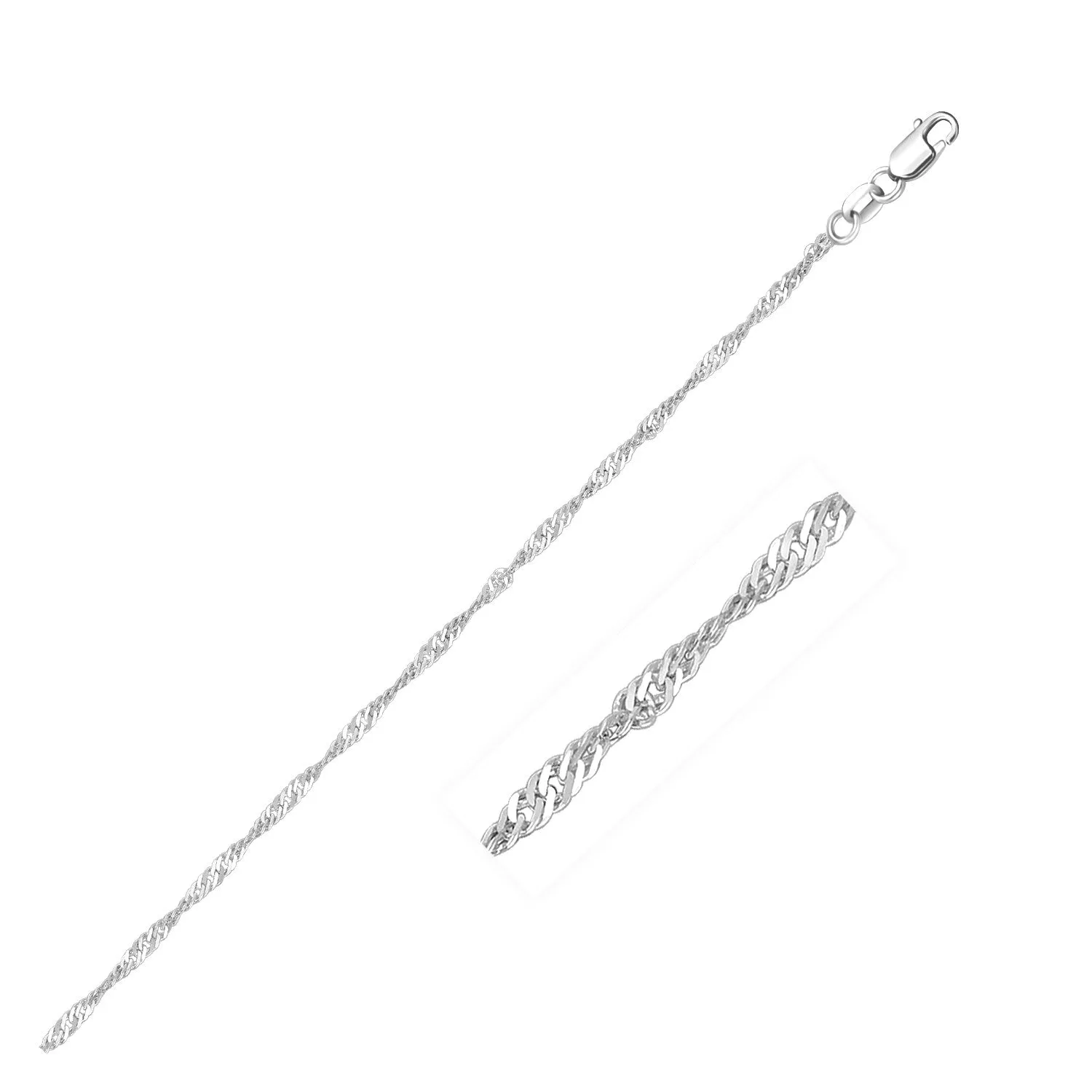 14k White Gold Singapore Chain 1.5mm-rx86607-24