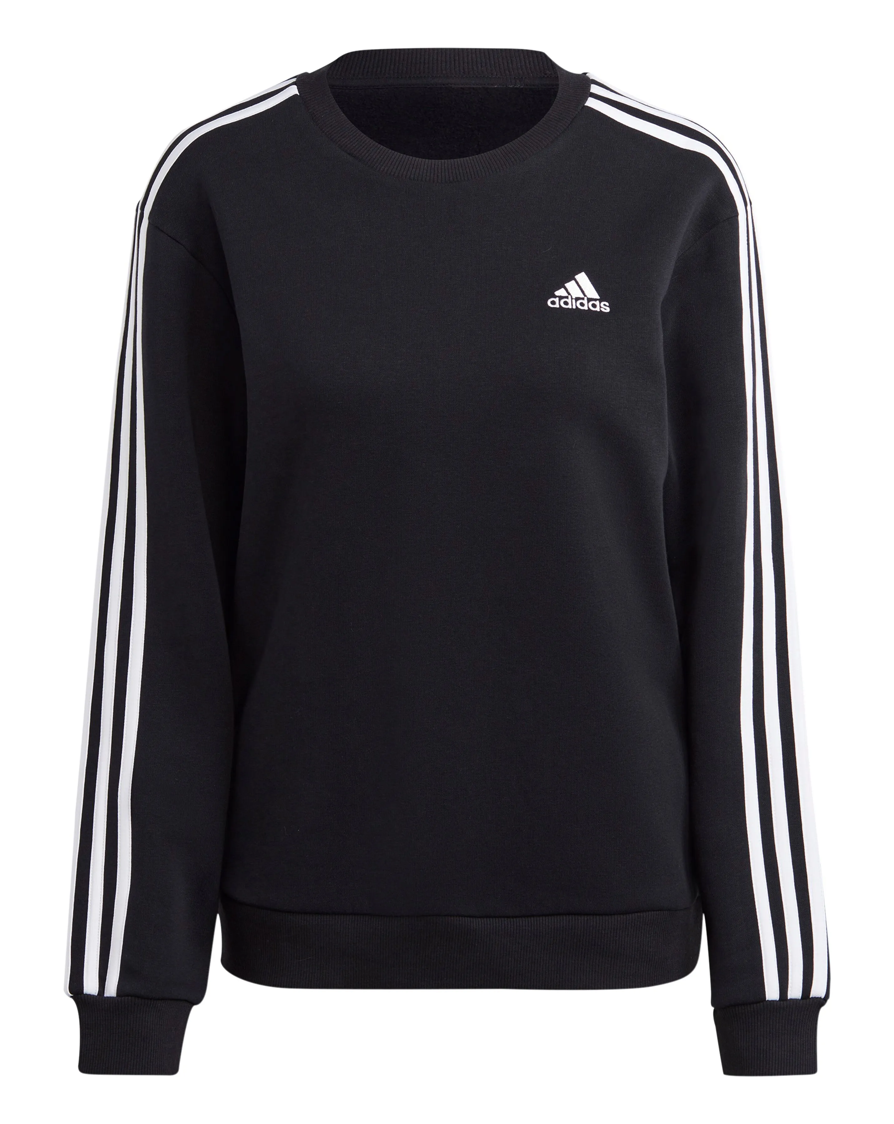 adidas 3 Stripes Fleece Sweatshirt | Simply Be