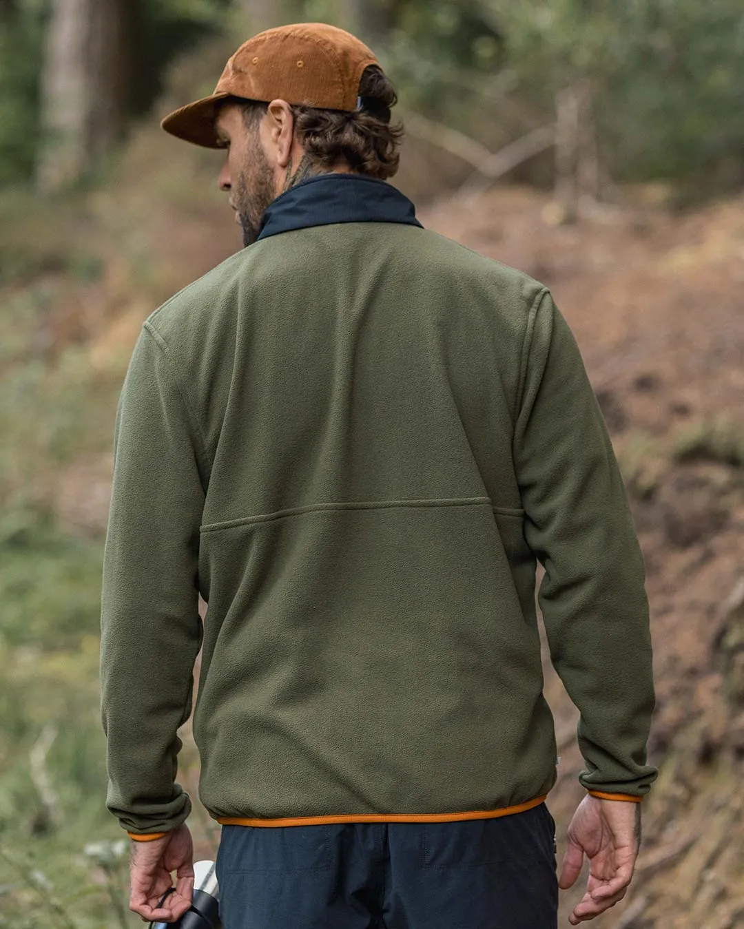 Adrift Recycled Polar Fleece - Khaki