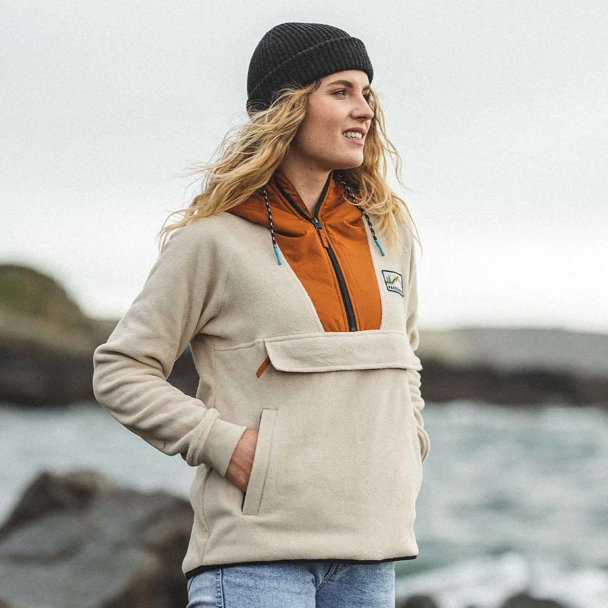 Alexander Recycled Polar Hooded Fleece - Oatmeal