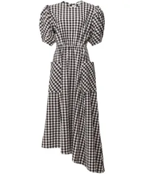 Aligne Harlin Puff Sleeve Gingham Dress | Jules B