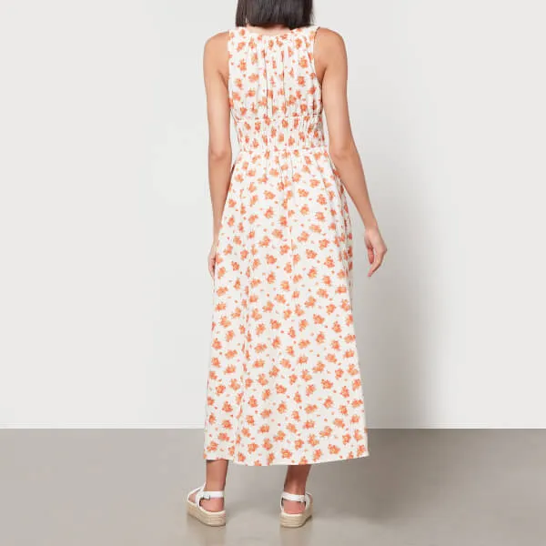 Aligne Helaine Floral-Print Poplin Midi Dress