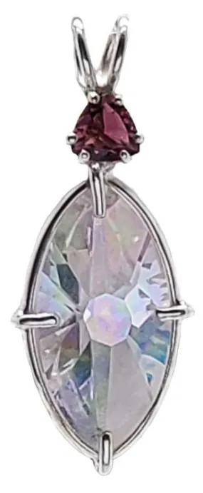 Angel Aura Infinite Eye? With Trillion Cut Pink Tourmaline