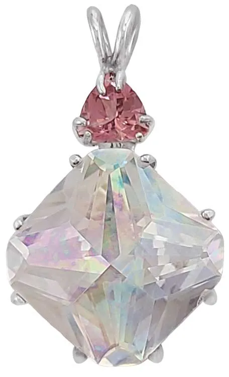 Angel Aura Regular Magician Stone? with Trillion Cut Pink Tourmaline