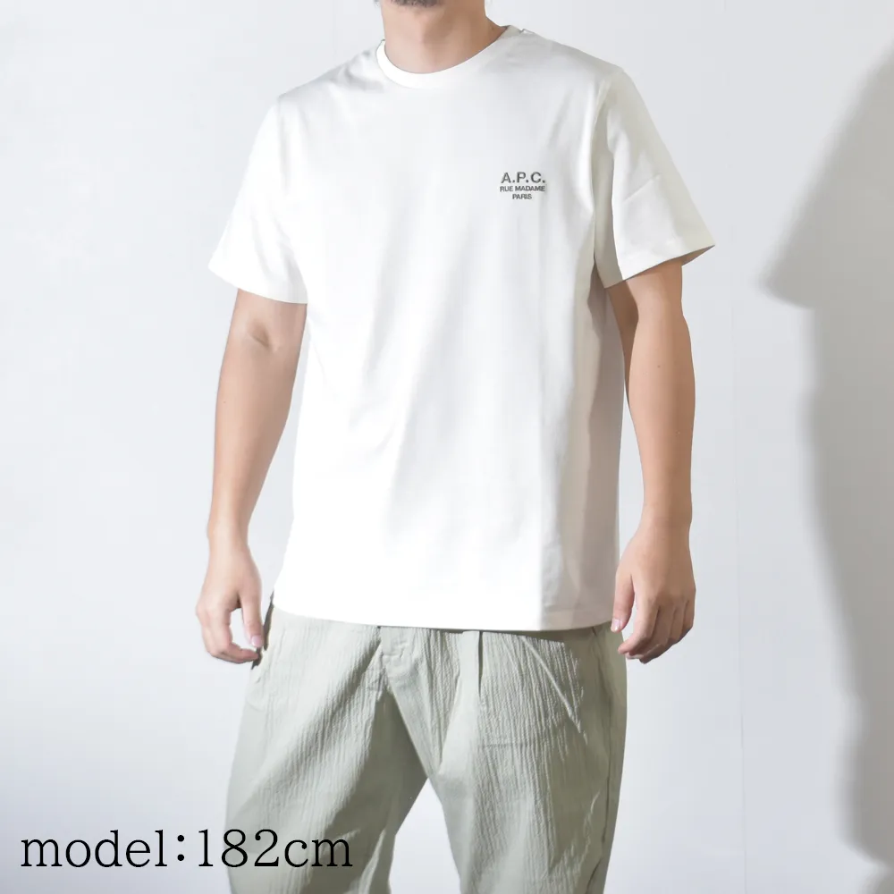 A.P.C.  |Crew Neck Plain Cotton Short Sleeves Logo Designers