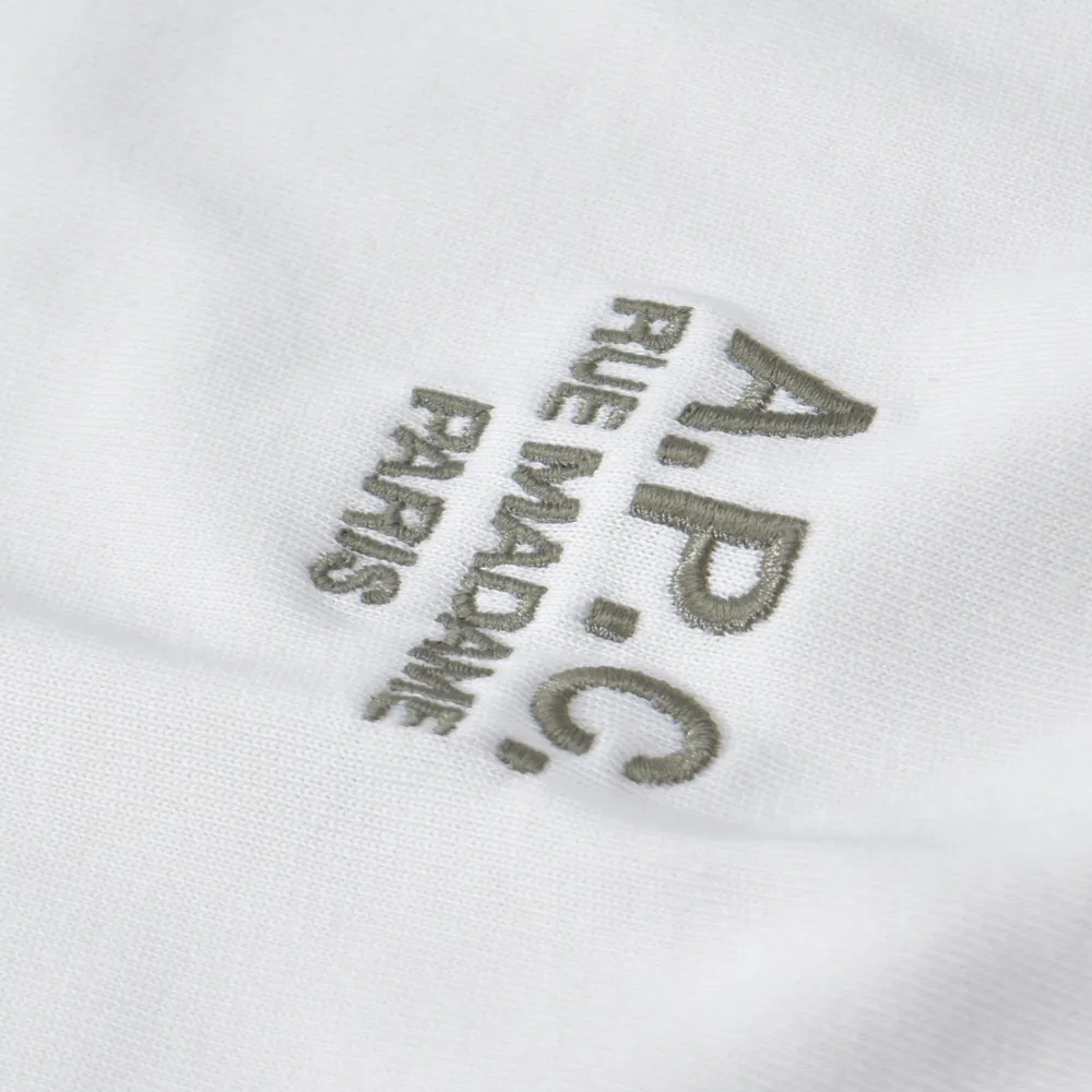 A.P.C.  |Crew Neck Plain Cotton Short Sleeves Logo Designers