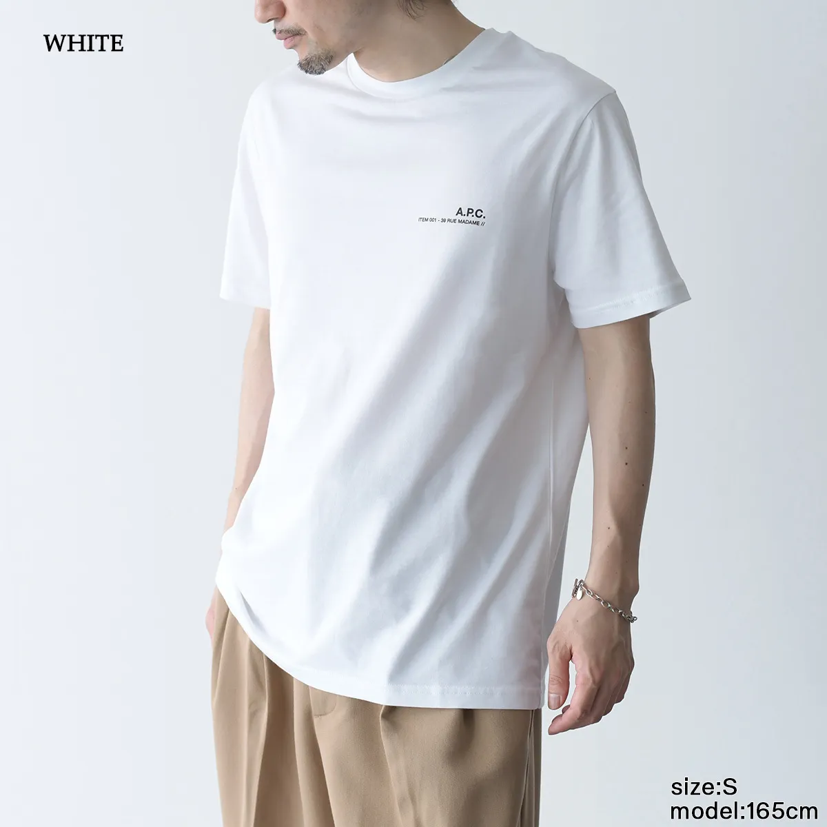 A.P.C.  |Crew Neck Plain Short Sleeves Logo Designers