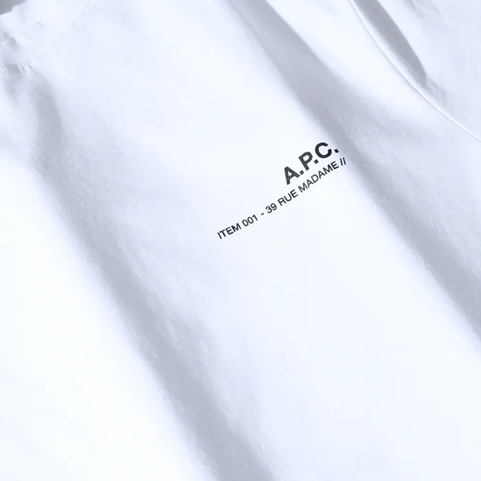 A.P.C.  |Crew Neck Plain Short Sleeves Logo Designers