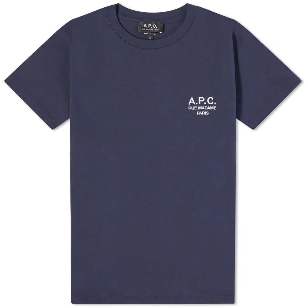 A.P.C. Denise Small Logo T-ShirtDarkNavy