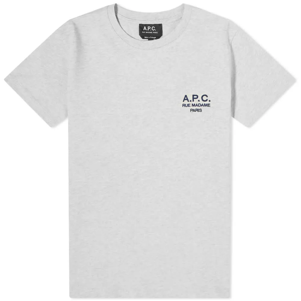 A.P.C. Denise Small Logo T-ShirtPHthrdEcr