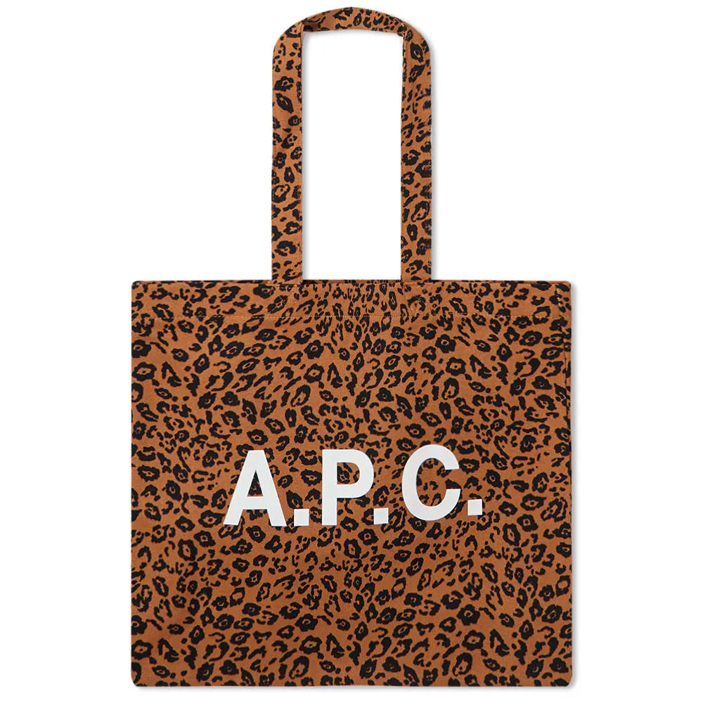 A.P.C. Diane Leopard Large ToteCaramel