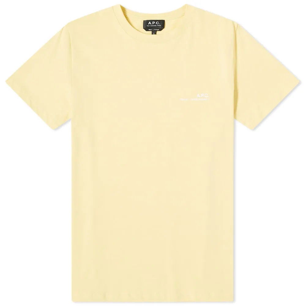 A.P.C. Item Logo TeeLight Yellow