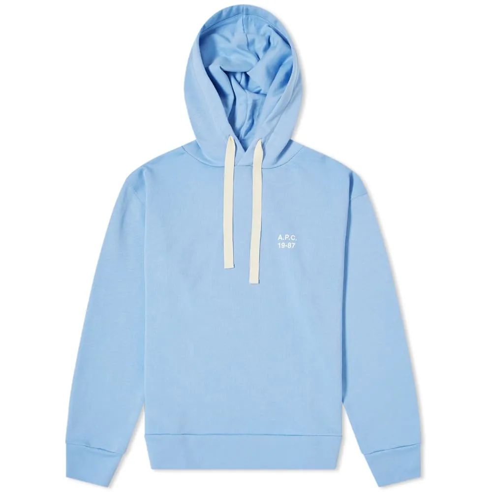 A.P.C. Jason Logo HoodieBlue