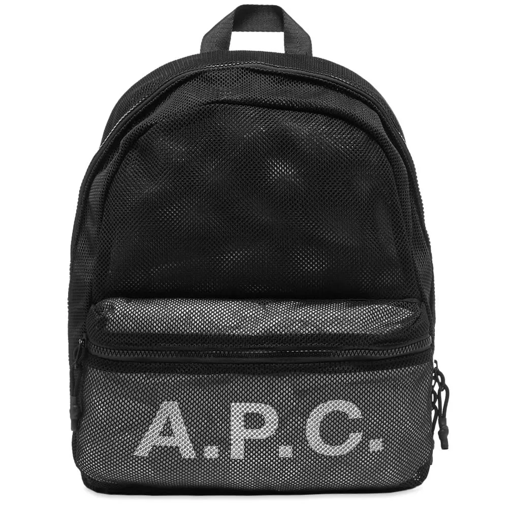 A.P.C. Rebound Logo BackpackBlack