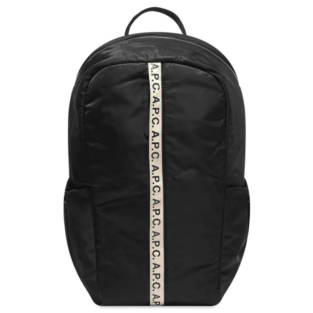 A.P.C. Repeat Logo BackpackBlack