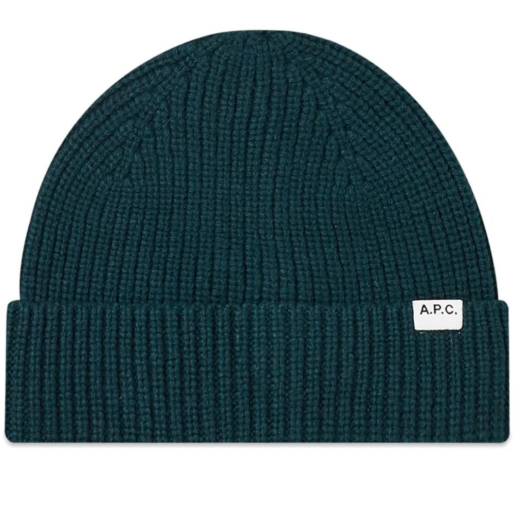 A.P.C. Samuel Lambswool BeanieGreen