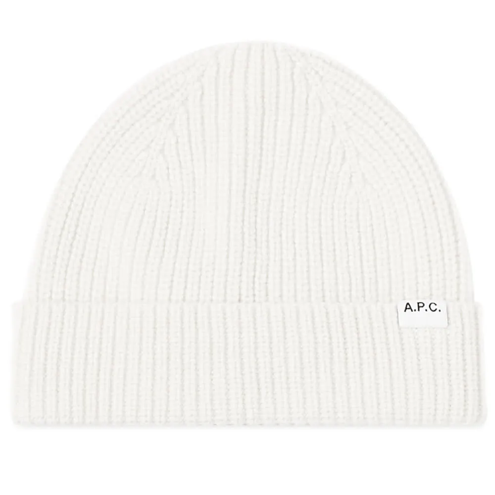 A.P.C. Samuel Lambswool BeanieWhite