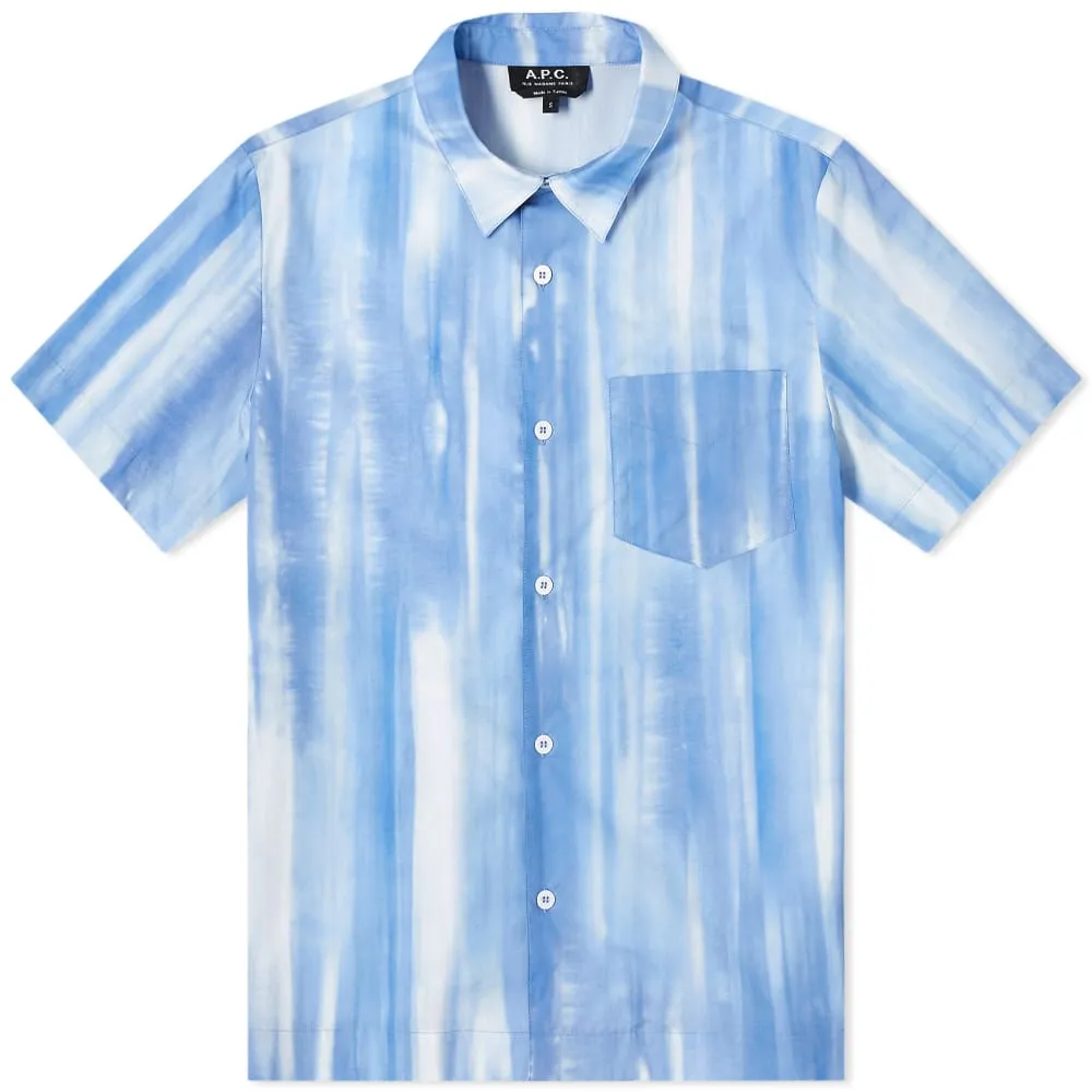 A.P.C. Short Sleeve Joseph ShirtBlue