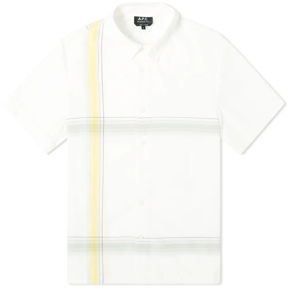 A.P.C. Short Sleeve Leandre ShirtWhite