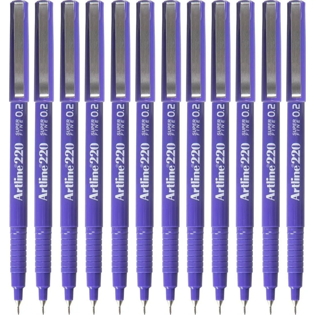 Artline 220 Fineline Pen 0.2mm Extra Fine Purple Box 12