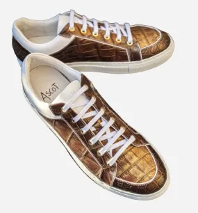 Ascot Sneakers - Deep Gold Alligator