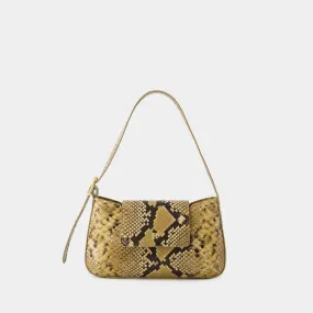 Baguette Shoulder Bag - Rouje - Leather - Naturel Python