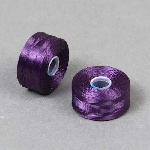 Beading Thread, Superlon, (S-Lon), Tex45, Size D, Purple, 70m