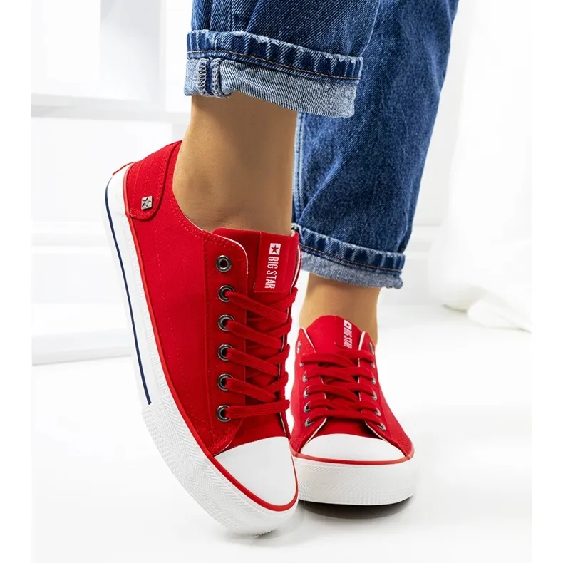 Big Star Red classic sneakers DD274339