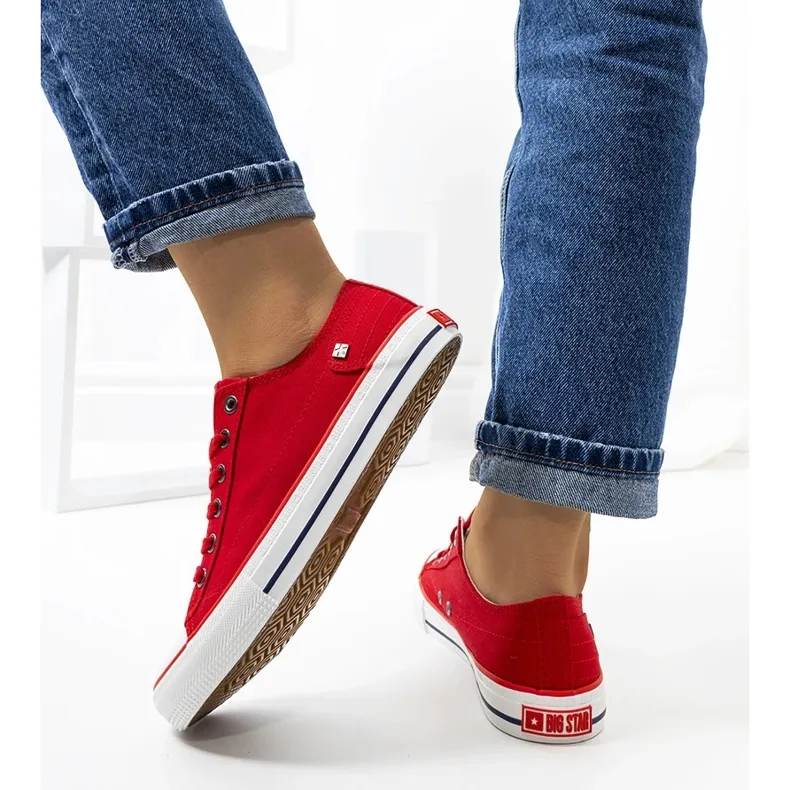 Big Star Red classic sneakers DD274339