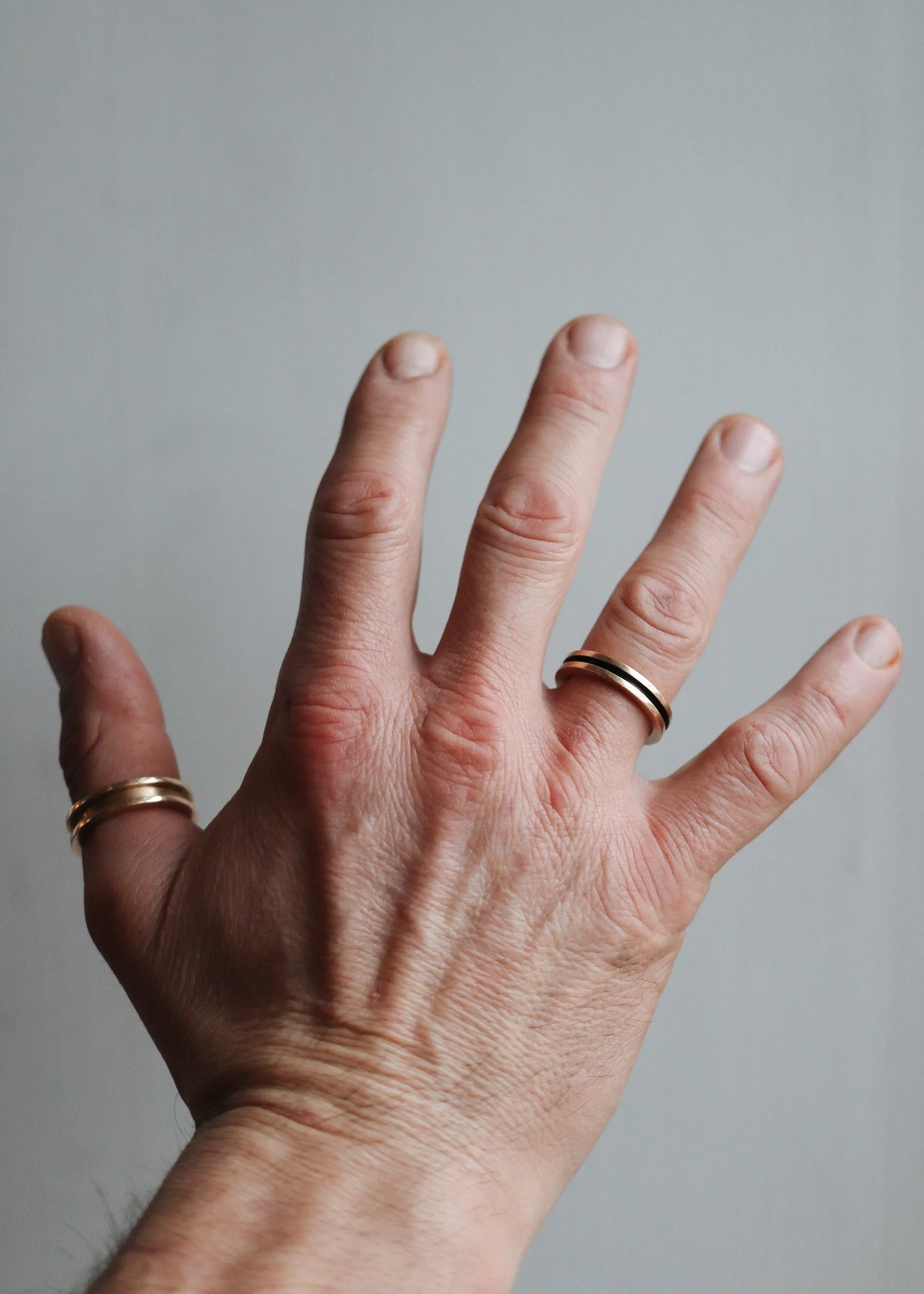 Black Gold Rim Ring