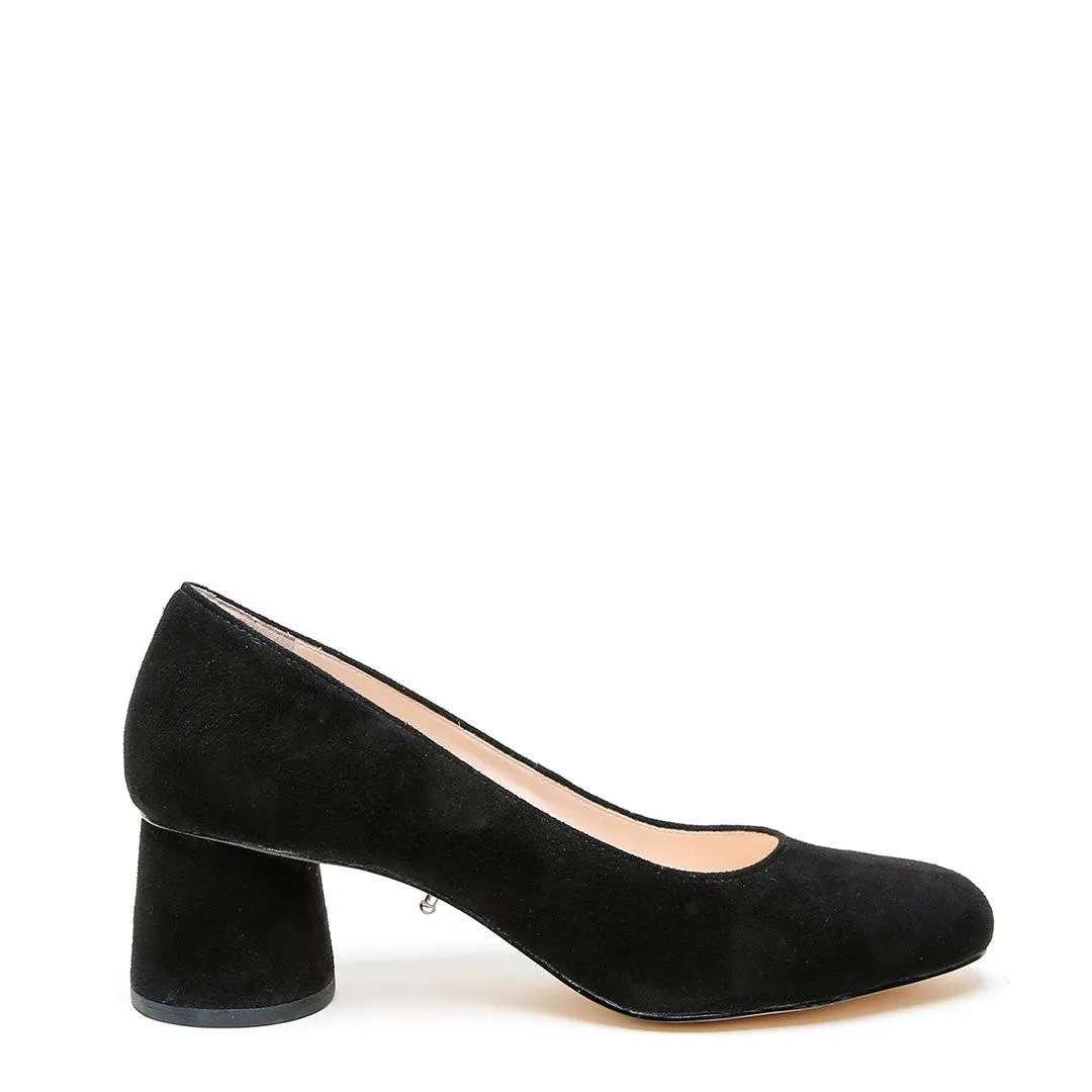 Black Suede Ballet Pump