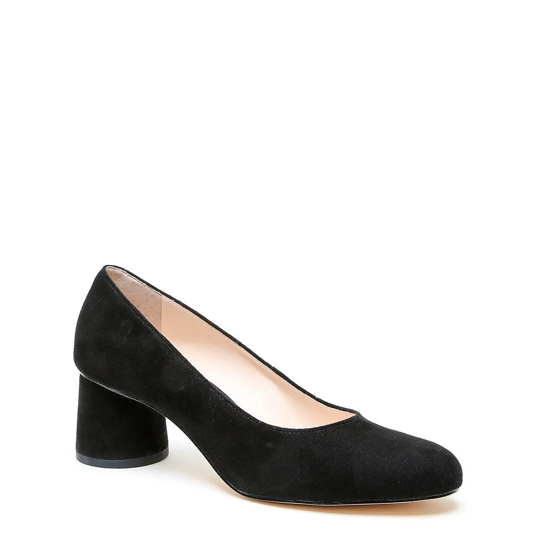 Black Suede Ballet Pump