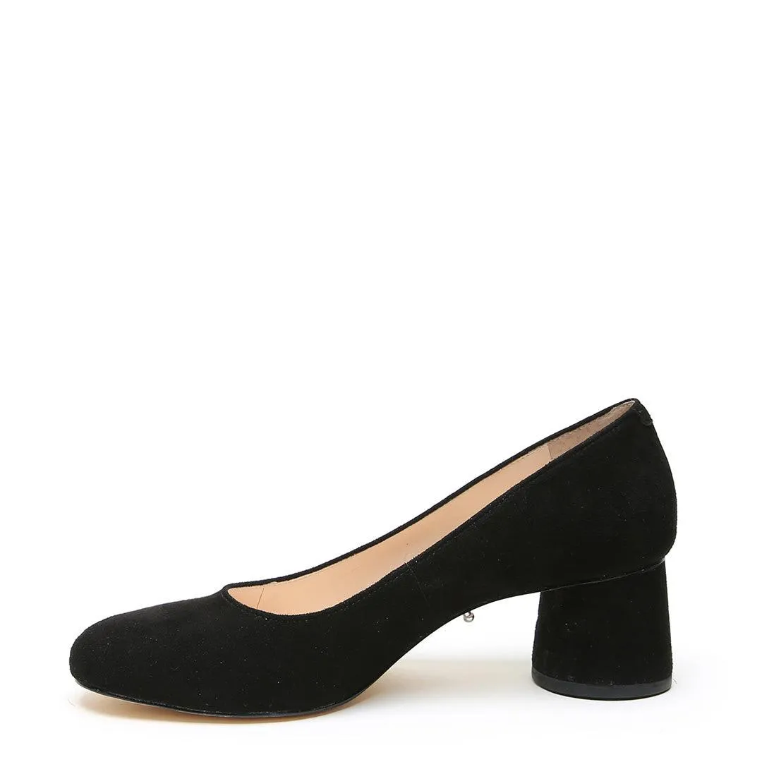 Black Suede Ballet Pump