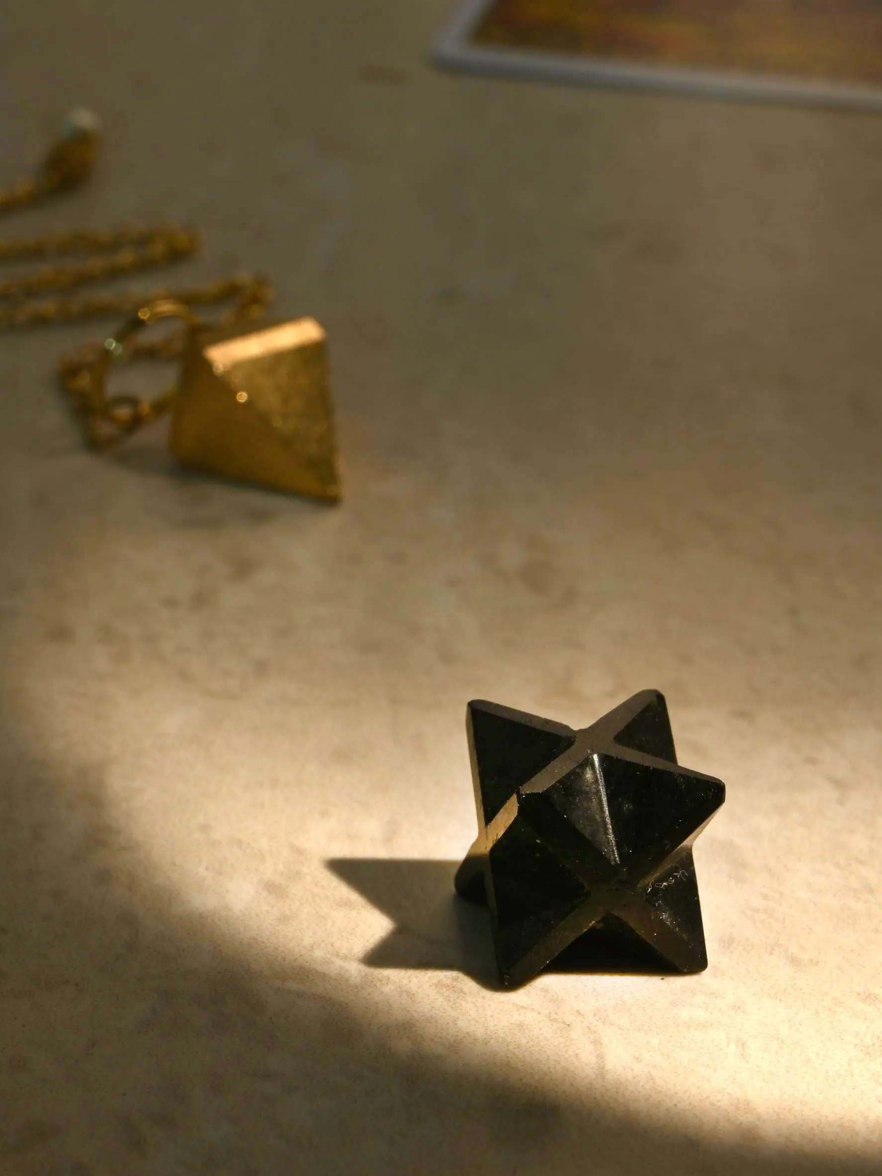 Black Tourmaline Merkaba Star