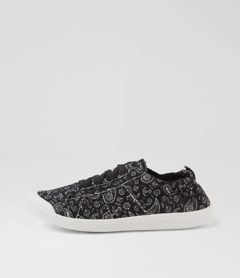 BLOWFISH Vex Black Bandana Canvas Sneakers