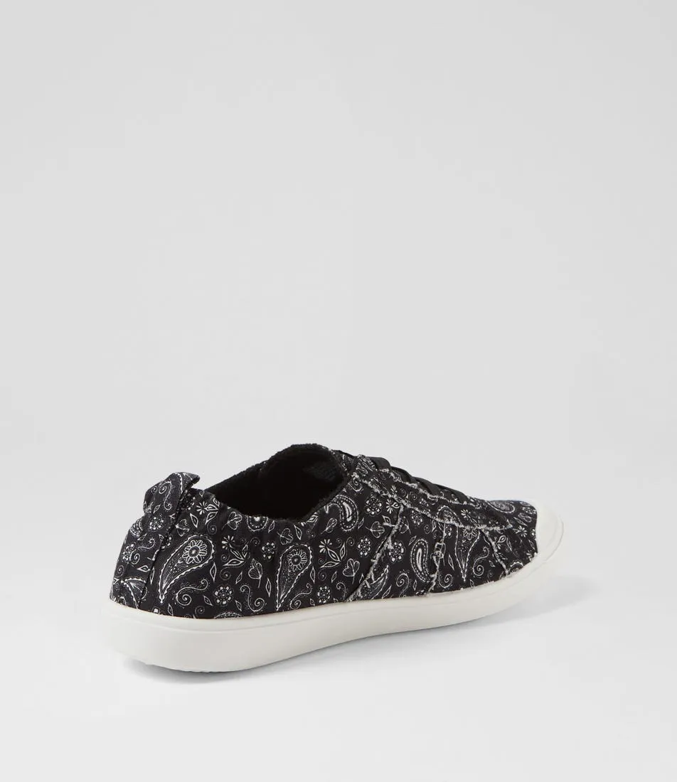 BLOWFISH Vex Black Bandana Canvas Sneakers