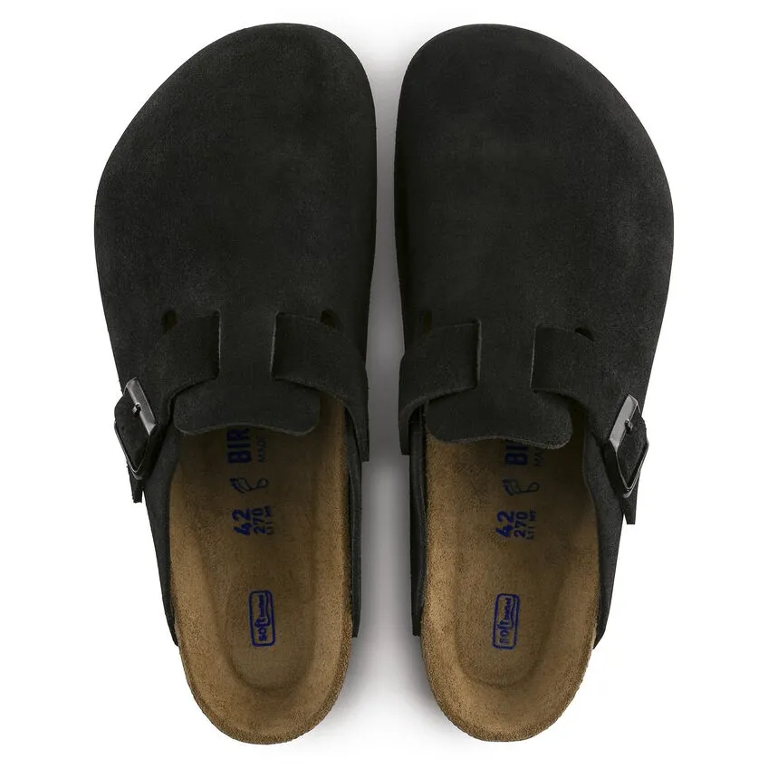 Boston | Soft Footbed | Suede | Black