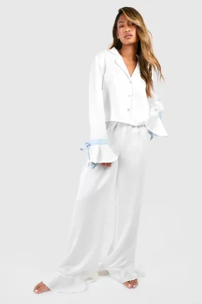 Bridal Something Blue Pants Pajama Set