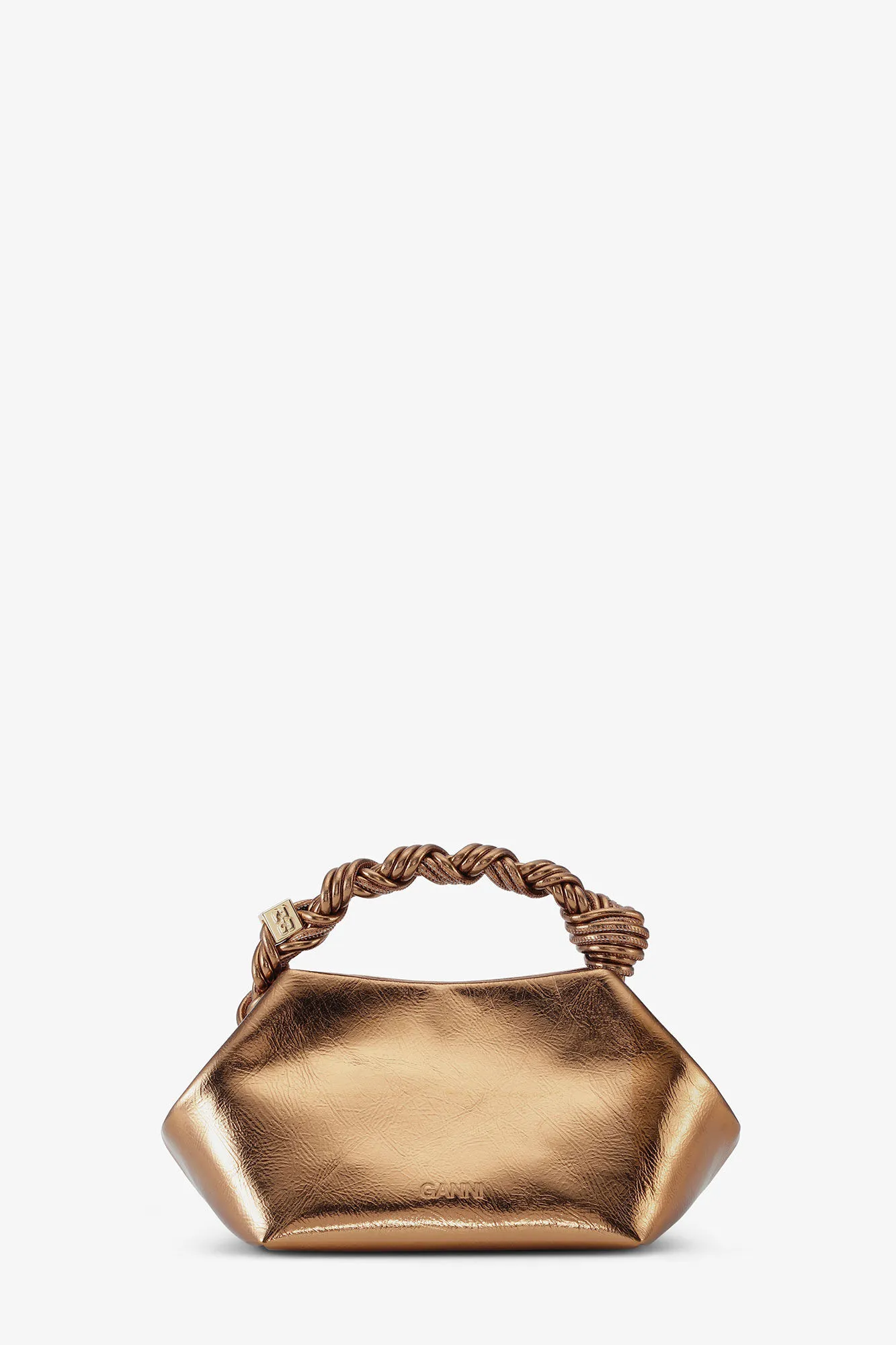 Bronze Metallic Small GANNI Bou Bag