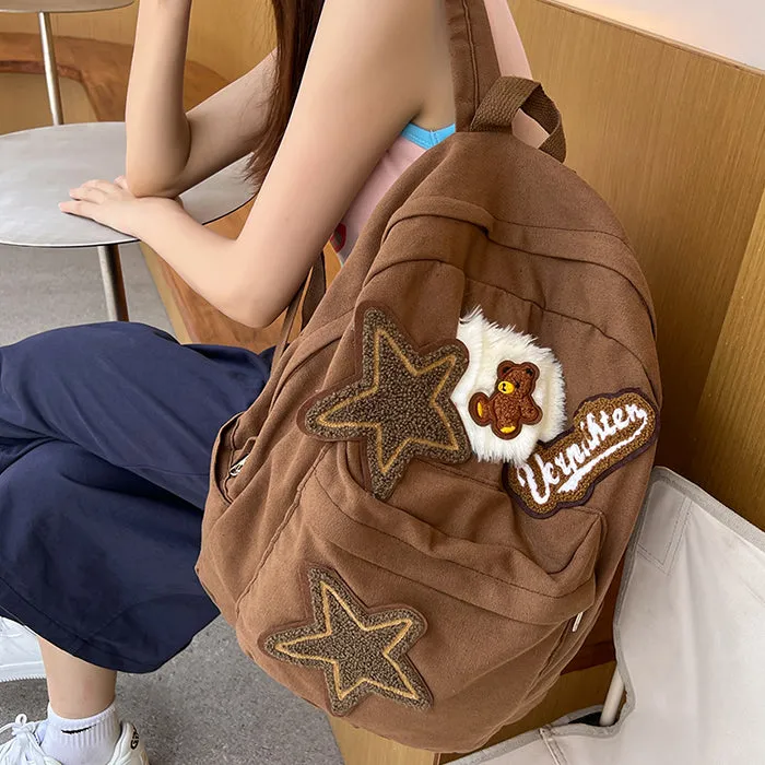 Brown Bear Star Backpack