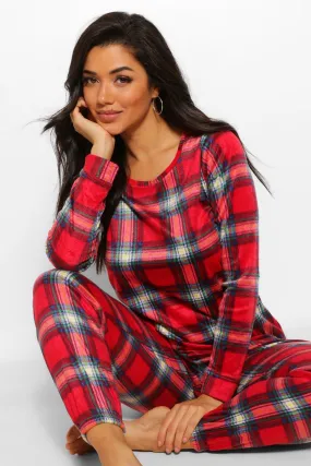 Brushed Fleece Plaid Pjs