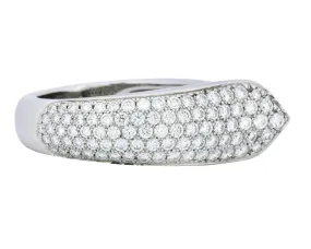 Cartier 1.50 CTW Diamond 18 Karat White Gold Cocktail Ring