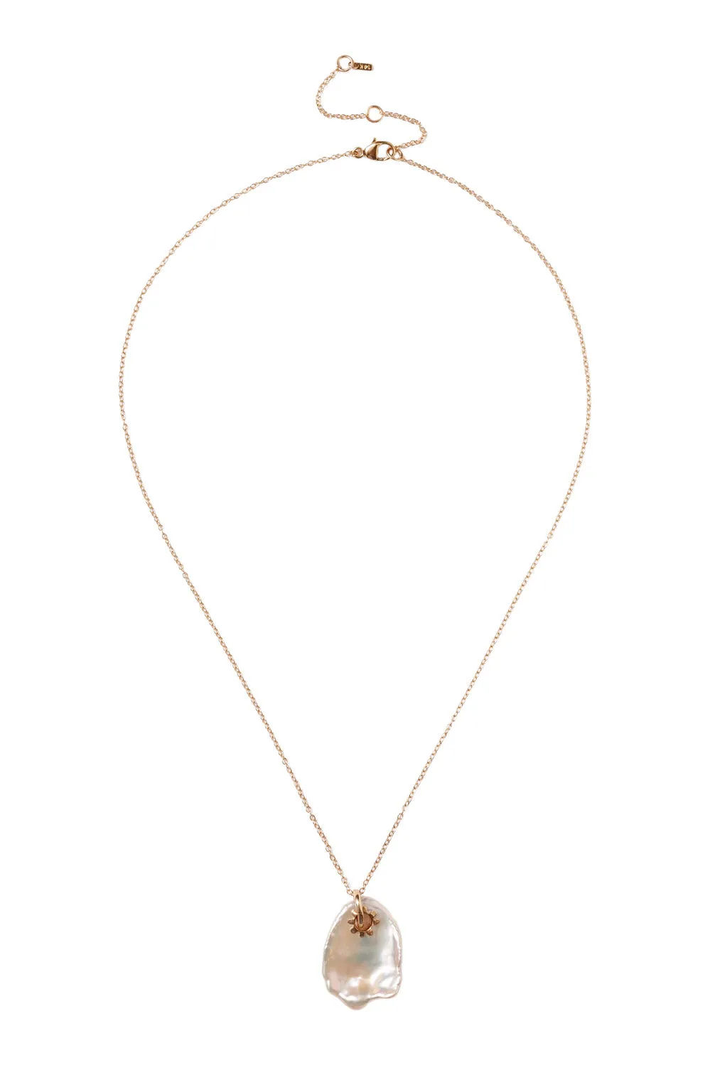 Chan Luu 14kt Kilauea Neckace in White Pearl