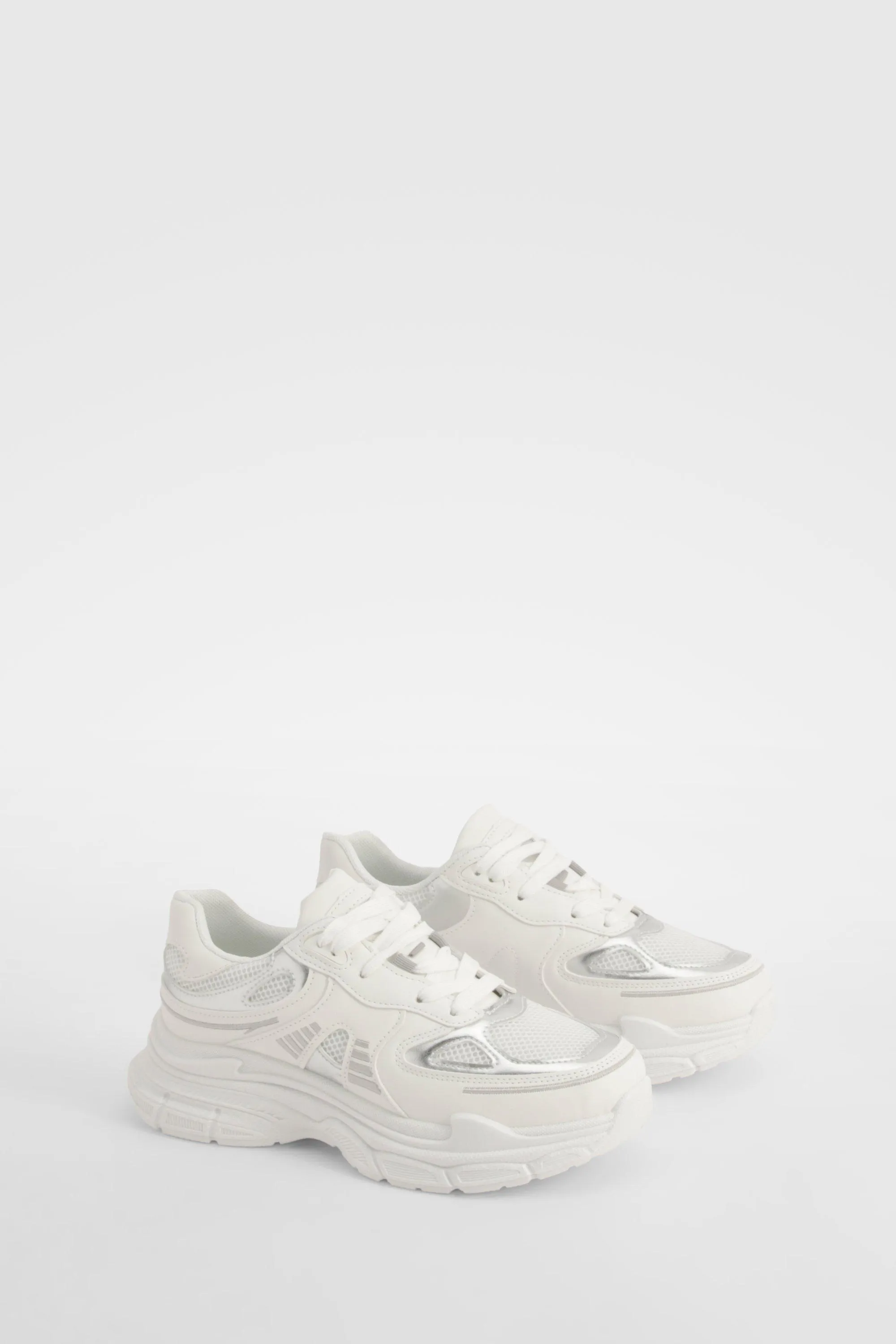 Chunky Sporty Paneled Sneakers