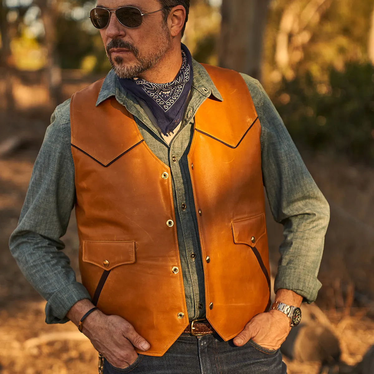 Circle-C Ranch-Tan Vest | L.E. x 60