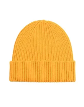 Colorful Standard Merino Wool Beanie Burned Yellow-Watch Wear