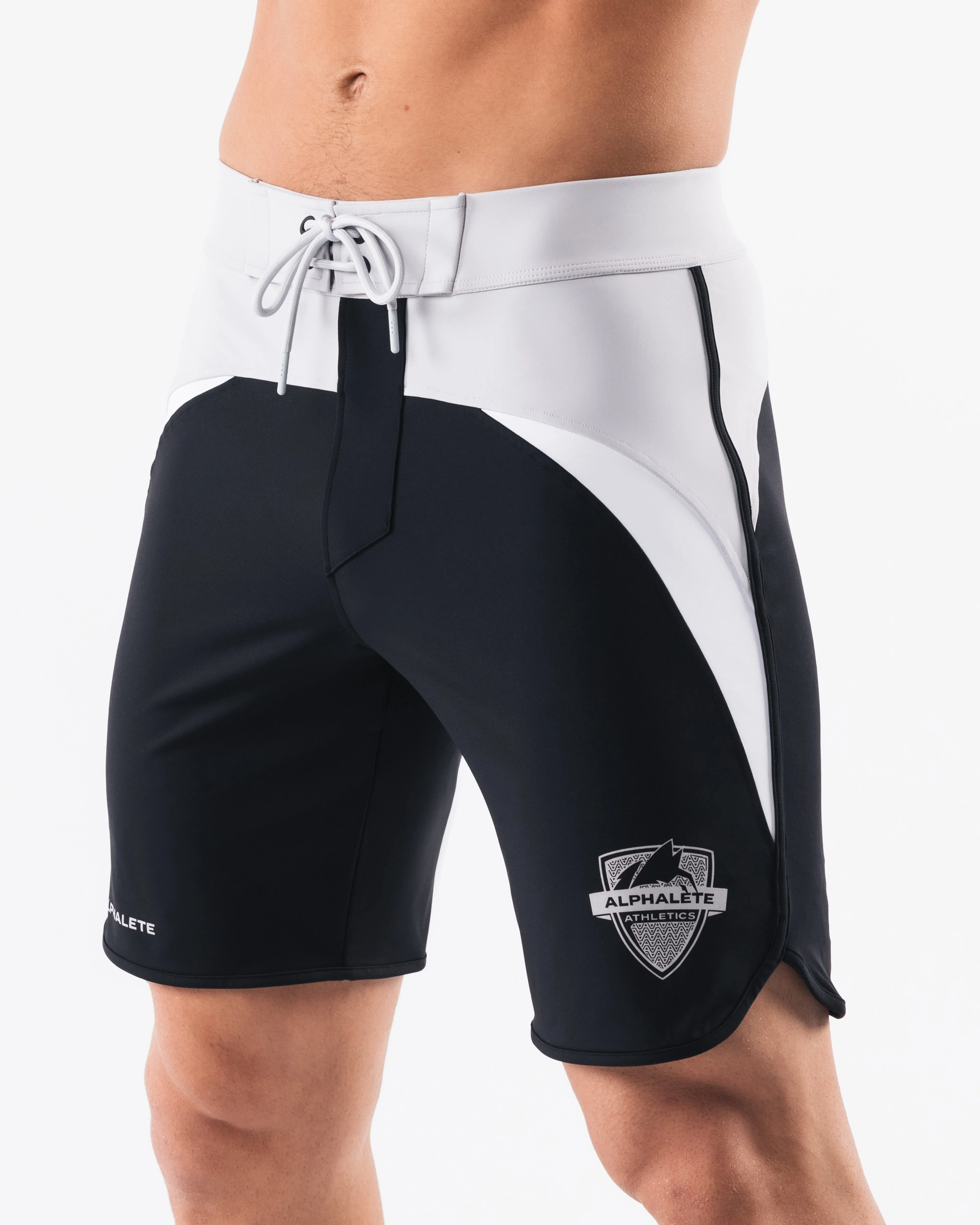 Crescent Boardshort - Black Coin