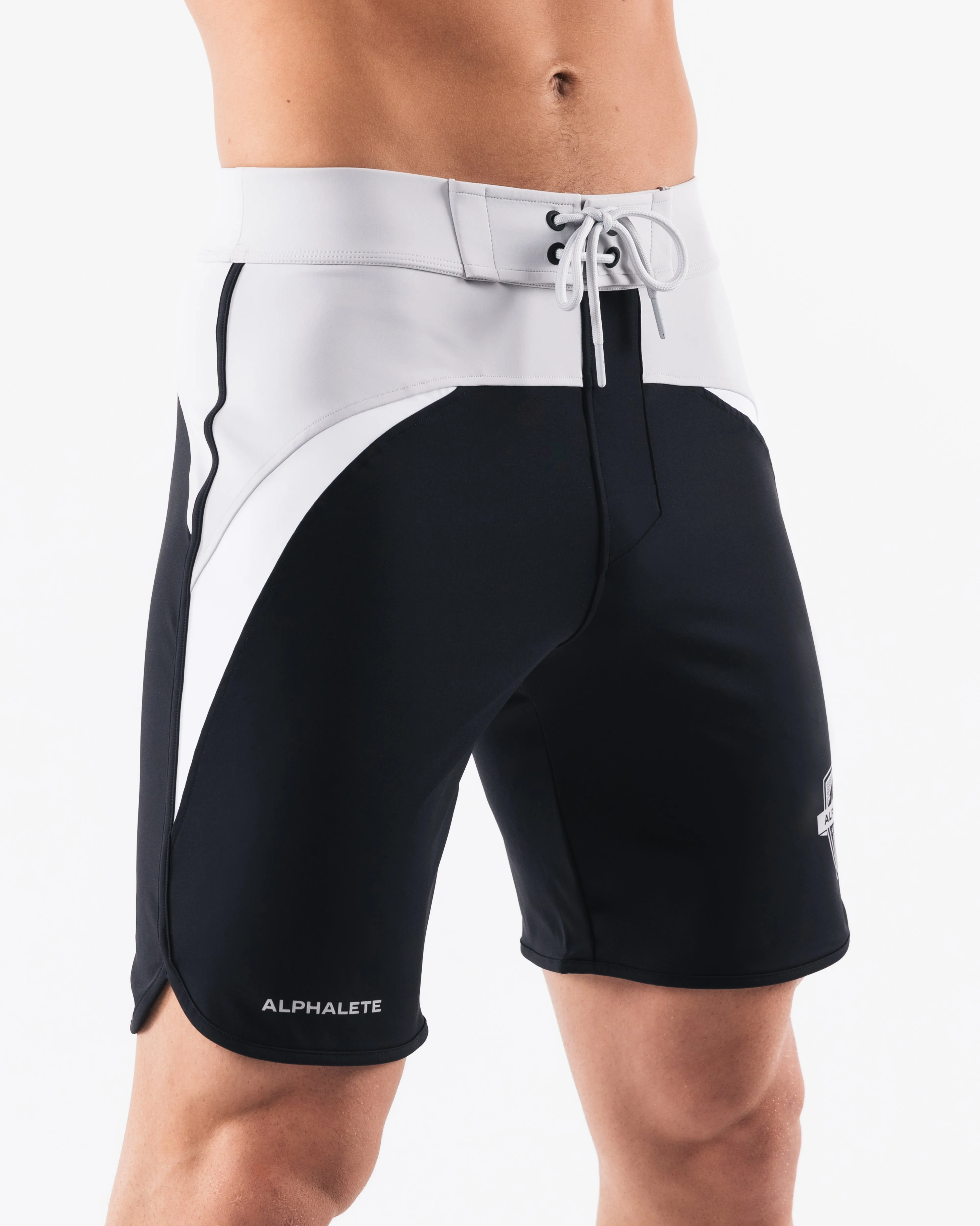 Crescent Boardshort - Black Coin