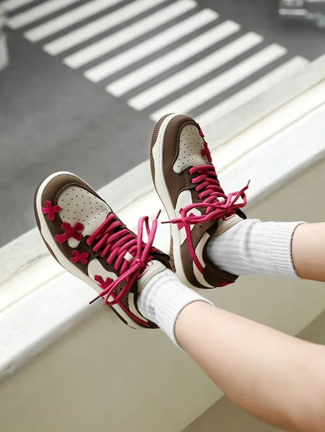 Cross | Red and Brown Sneakers